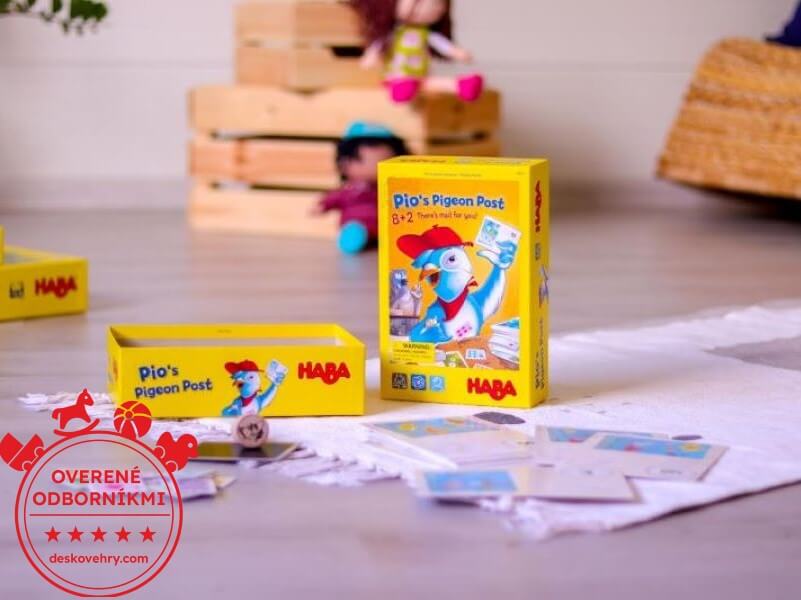 Recenzia: Spoločenská hra pre deti Pio poštový holub Haba